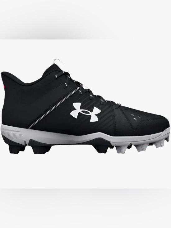 Under Armour Other - Under Armour Leadoff MidRM Black & White Baseball Cleats Youth Size 2 New in Box